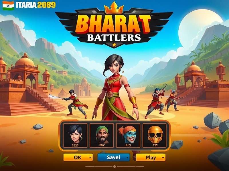 Bharat Battlers character customization options showing Indian attire